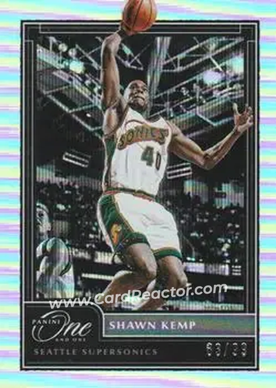 2020-21 Panini One and One #178 - Shawn Kemp - Seattle SuperSonics - Front