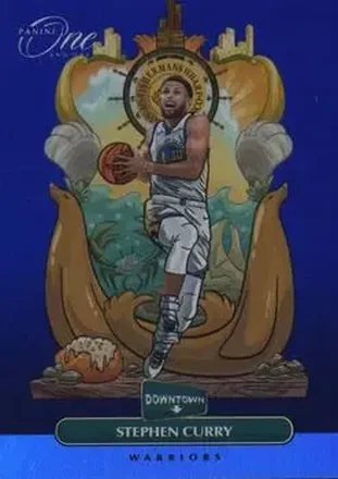 2020-21 Panini One and One - Downtown #7 - Stephen Curry - Golden State Warriors