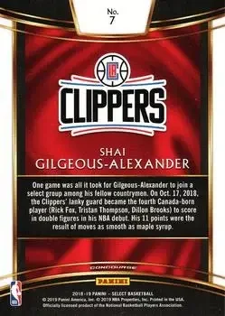 Back of Shai Gilgeous-Alexander