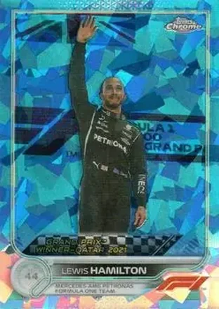 2022 Topps Chrome Sapphire Edition Formula 1 #170 - Lewis Hamilton - Mercedes-AMG Petronas Formula One Team