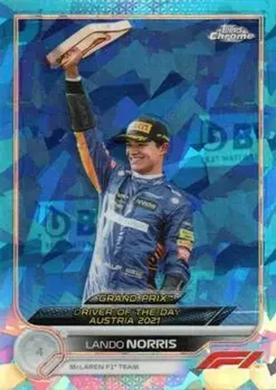 2022 Topps Chrome Sapphire Edition Formula 1 #181 - Lando Norris - McLaren F1