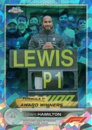 2022 Topps Chrome Sapphire Edition Formula 1 #198 - Lewis Hamilton - Mercedes-AMG Petronas Formula One Team