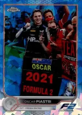 2022 Topps Chrome Sapphire Edition Formula 1 #199b - Oscar Piastri - Prema Racing F2