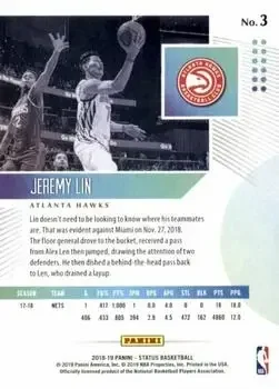 Back of Jeremy Lin
