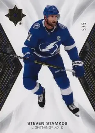 2021-22 Upper Deck Ultimate Collection - Black #11 - Steven Stamkos - Tampa Bay Lightning