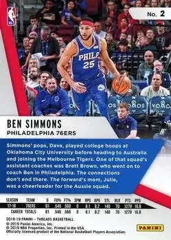 Back of Ben Simmons