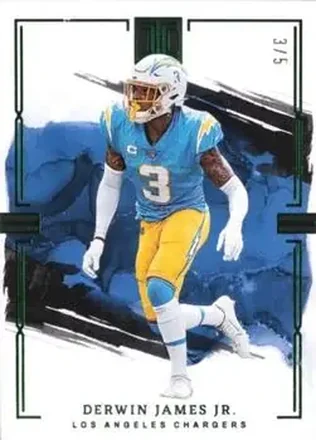 2023 Panini Impeccable - Emerald #57 - Derwin James Jr. - Los Angeles Chargers