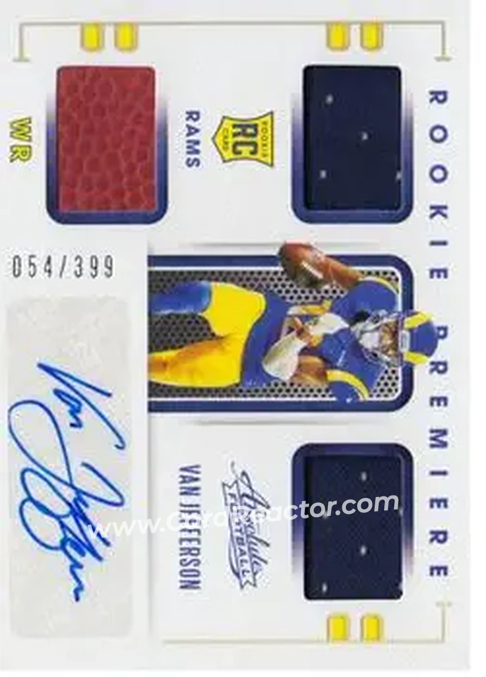 2020 Panini Absolute #226 - Van Jefferson - Los Angeles Rams - Front