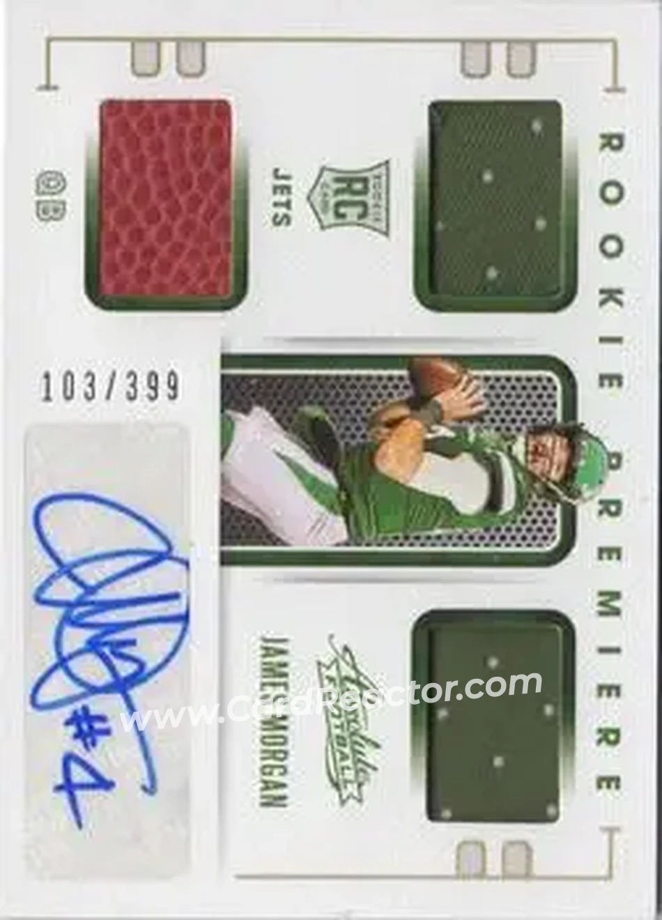 2020 Panini Absolute #234 - James Morgan - New York Jets - Front