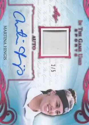 2019 Leaf In the Game Used - Magenta #UA-MH1 - Martina Hingis