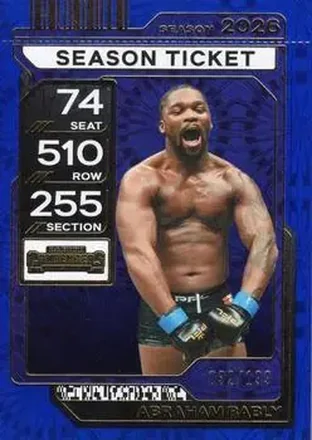 2026 Panini Contenders PFL - Season Ticket Blue Fireworks #18 - Abraham Bably
