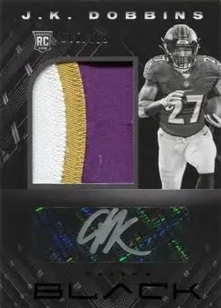 2020 Panini Black #209 - J.K. Dobbins - Baltimore Ravens