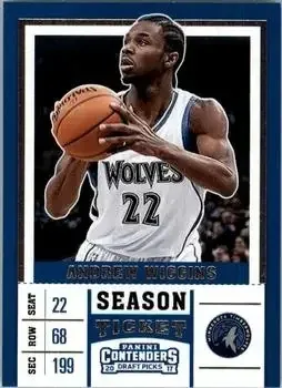 2017 Panini Contenders Draft Picks #1a Andrew Wiggins