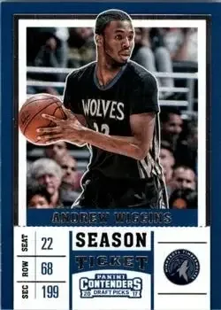 2017 Panini Contenders Draft Picks #1b Andrew Wiggins