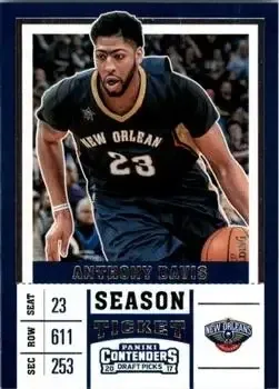 2017 Panini Contenders Draft Picks #2a Anthony Davis