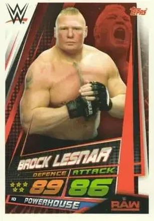 2019 Topps Slam Attax Universe WWE #10 - Brock Lesnar