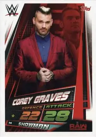 2019 Topps Slam Attax Universe WWE #14 - Corey Graves