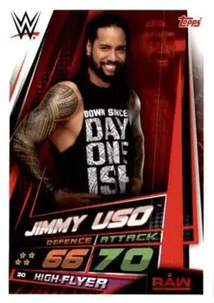 2019 Topps Slam Attax Universe WWE #30 - Jimmy Uso