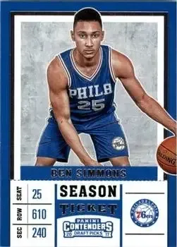 2017 Panini Contenders Draft Picks #3b Ben Simmons
