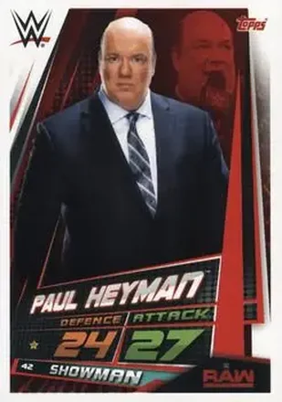 2019 Topps Slam Attax Universe WWE #42 - Paul E. Dangerously