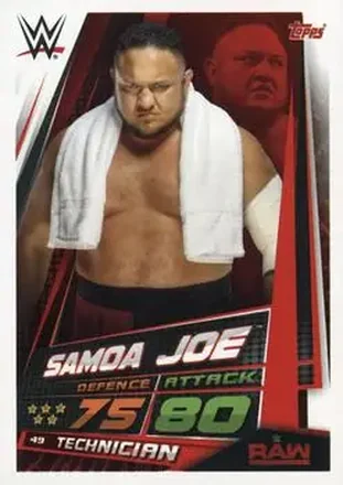 2019 Topps Slam Attax Universe WWE #49 - Samoa Joe
