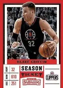 2017 Panini Contenders Draft Picks #4b Blake Griffin