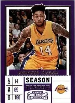 2017 Panini Contenders Draft Picks #5a Brandon Ingram