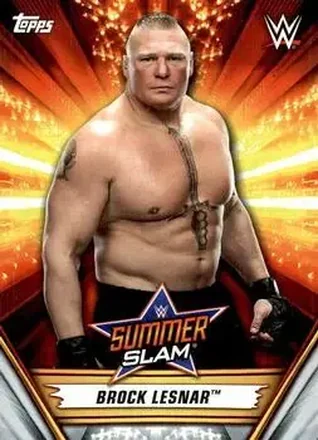 2019 Topps WWE SummerSlam #6 - Brock Lesnar