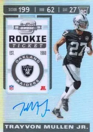 2019 Panini Contenders Optic #163 - Trayvon Mullen Jr. - Oakland Raiders