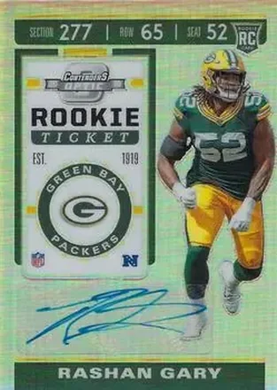 2019 Panini Contenders Optic #176 - Rashan Gary - Green Bay Packers