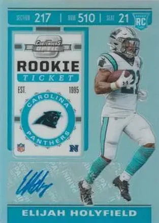 2019 Panini Contenders Optic #184 - Elijah Holyfield - Carolina Panthers