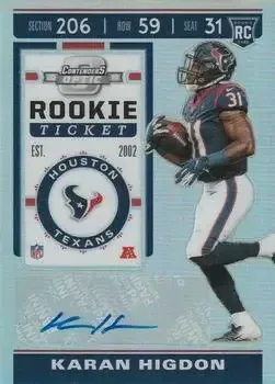 2019 Panini Contenders Optic feature card