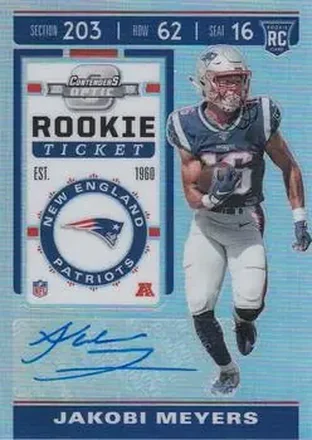 2019 Panini Contenders Optic #198 - Jakobi Meyers - New England Patriots