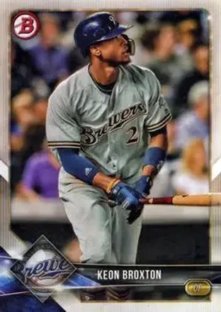 2018 Bowman #7 - Keon Broxton - Milwaukee Brewers
