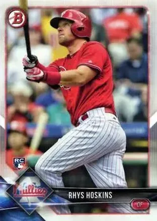 2018 Bowman #10 - Rhys Hoskins - Philadelphia Phillies