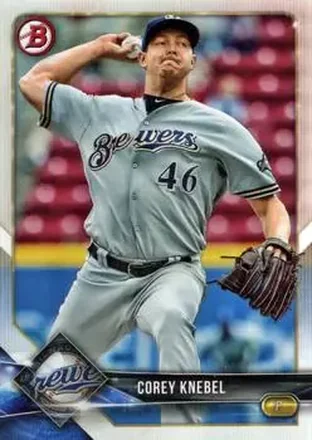 2018 Bowman #15 - Corey Knebel - Milwaukee Brewers