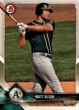 2018 Bowman #16 - Matt Olson - Oakland Athletics