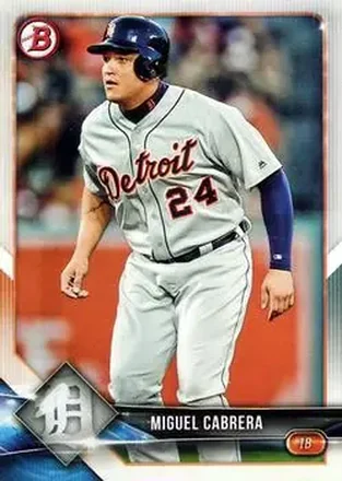 2018 Bowman #29 - Miguel Cabrera - Detroit Tigers