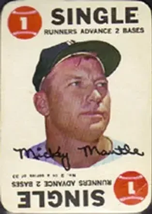 1968 Topps - Game #2 - Mickey Mantle - New York Yankees