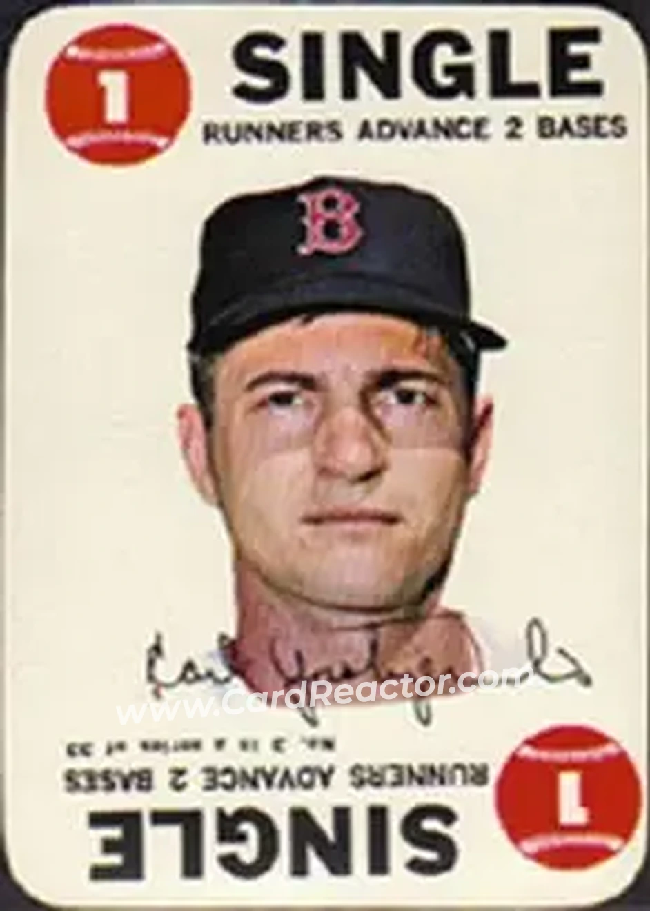1968 Topps - Game #3 - Carl Yastrzemski - Boston Red Sox - Front 1968 Topps - Game #3 - Carl Yastrzemski - Boston Red Sox - Front