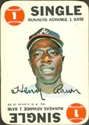 1968 Topps - Game #4 - Hank Aaron - Atlanta Braves