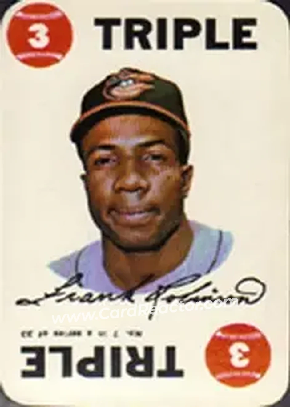 1968 Topps - Game #7 - Frank Robinson - Baltimore Orioles - Front