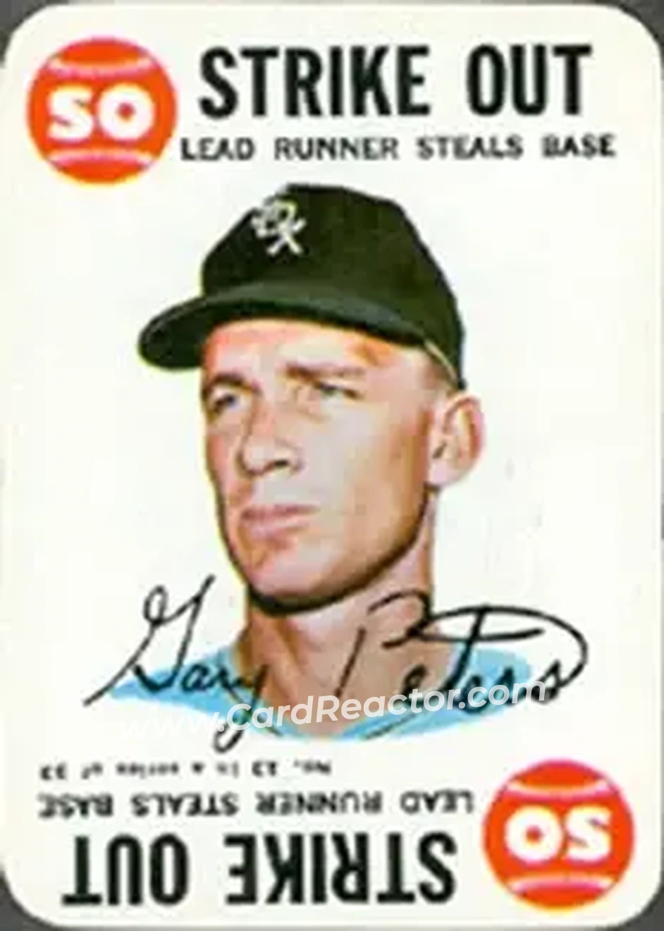 1968 Topps - Game #13 - Gary Peters - Chicago White Sox - Front