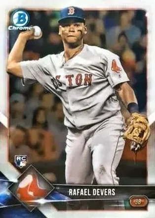 2018 Bowman Chrome #8 - Rafael Devers - Boston Red Sox