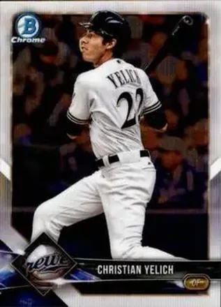 2018 Bowman Chrome #13 - Christian Yelich - Milwaukee Brewers