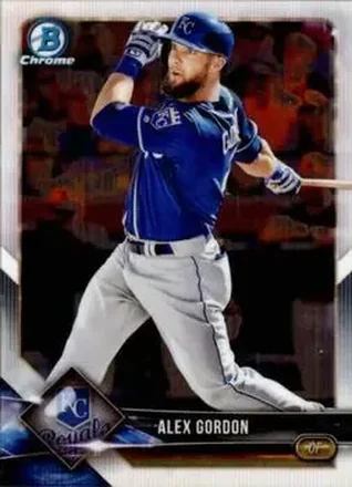 2018 Bowman Chrome #23 - Alex Gordon - Kansas City Royals