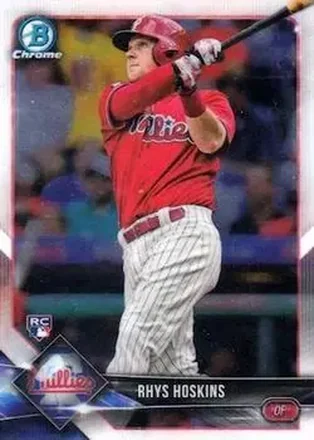 2018 Bowman Chrome #25 - Rhys Hoskins - Philadelphia Phillies
