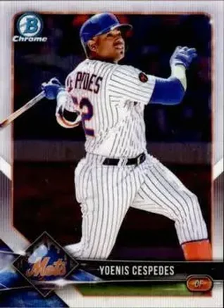 2018 Bowman Chrome #27 - Yoenis Cespedes - New York Mets
