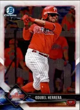 2018 Bowman Chrome #28 - Odubel Herrera - Philadelphia Phillies