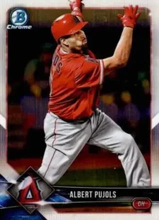 2018 Bowman Chrome #29 - Albert Pujols - Los Angeles Angels